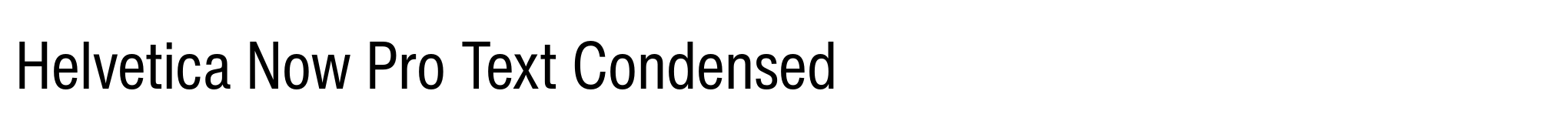 Helvetica Now Pro Text Condensed image